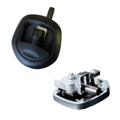 Under Tray Tool Box Underbody Pair Set 600mm Black Aluminium