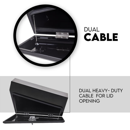 750mm Pair of Under Tray Undertray Tool Box Steel Underbody Toolbox