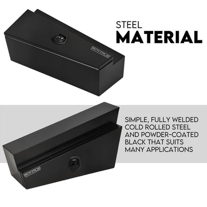 900mm Black Pair of Under Tray Undertray Tool Box Steel Underbody Toolbox Truck