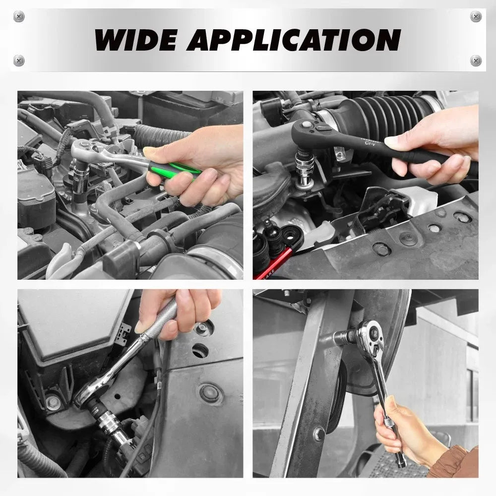 SWANLAKE 7-Piece Magnetic Impact Universal Joint Socket Adapter Set – CR-V Wobble U-Joint