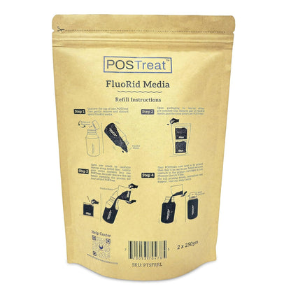 POSTreat FluoRid Media Refill -Fluoride Filter Media-Phoenix Gravity