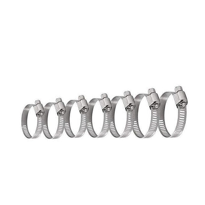Stainless Steel Hose Clamps Clips Range Worm Gear Pipe Clamp Kit Au Stock 91Pcs