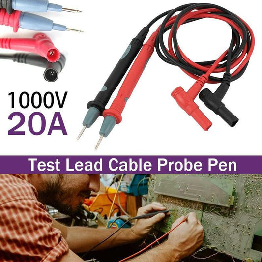 1000V 20A Digital Multimeter PVC Test Lead Probe Pen