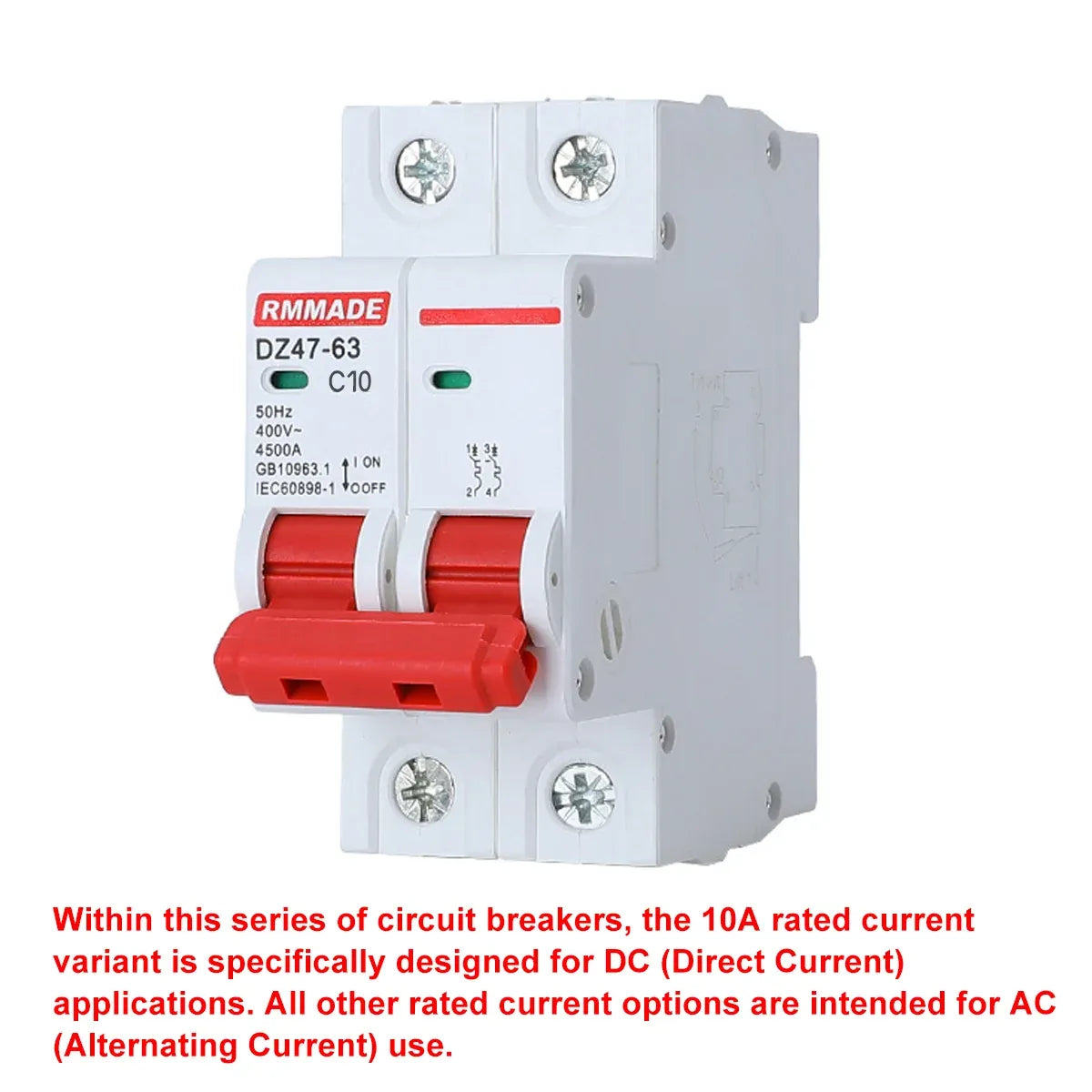 AC Circuit Breaker Solar 220-380V 2Pole Double MCB Mini 10-63 Amp - 32A
