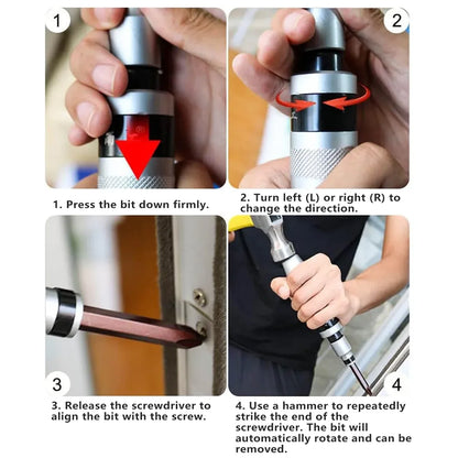 7PCS Multi Function Manual Impact Driver Set Chrome Vanadium Steel Sturdy