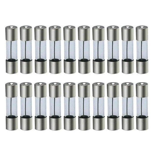 20Pcs M205 Glass Fuse 5Mm X 20Mm Slow Blow 250V / Select From 0.5A To 10A  Amp - 20PCS F5A