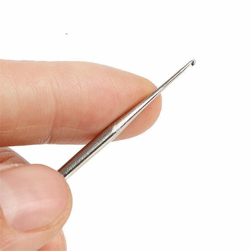 Bamboo Crochet Dreadlock Hook Needle Dread Tool Braiding Hair Maintenance Craft - 0.5MM