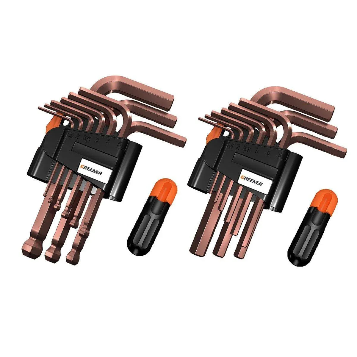 Hexagonal Wrench Set with Plate Handle Multi Size Hex Key Tool Kit for Repair - Crew cut