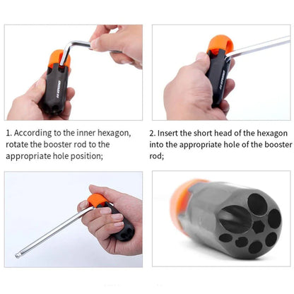 Hexagonal Wrench Set with Plate Handle Multi Size Hex Key Tool Kit for Repair - Crew cut
