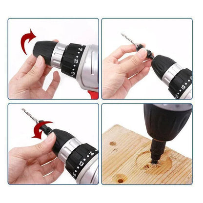 4PCS Countersink Drill Bit Set Woodworking Pilot Hole Hex Shank Tool