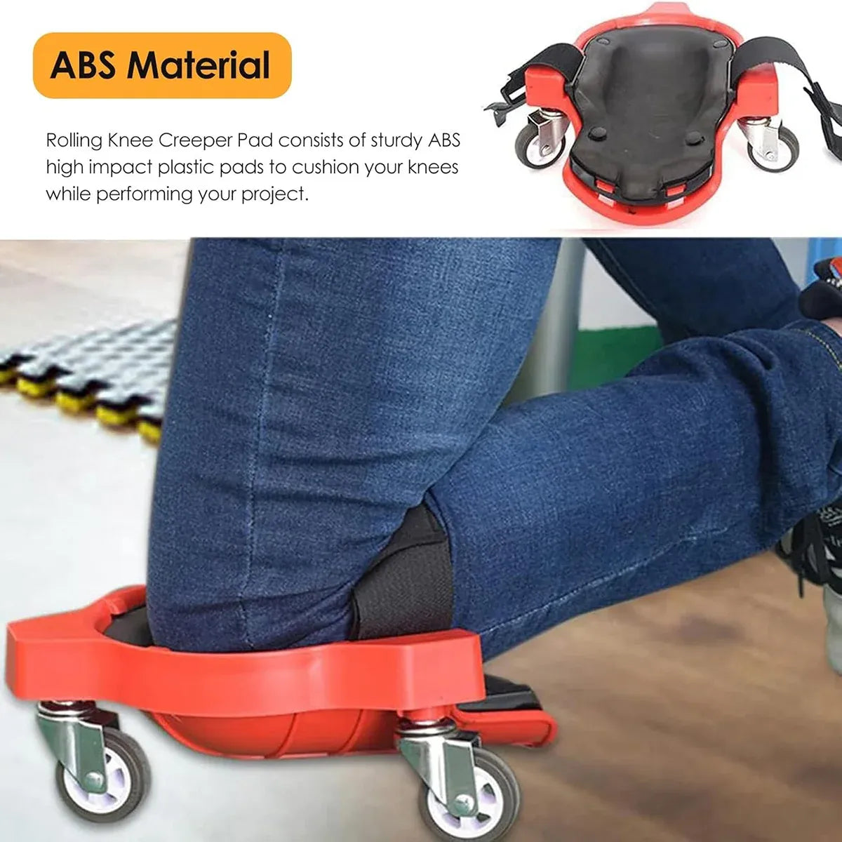 Bricklayer Knee Pad Tool Cart for Renovation For Construction Storage Anti-Slip