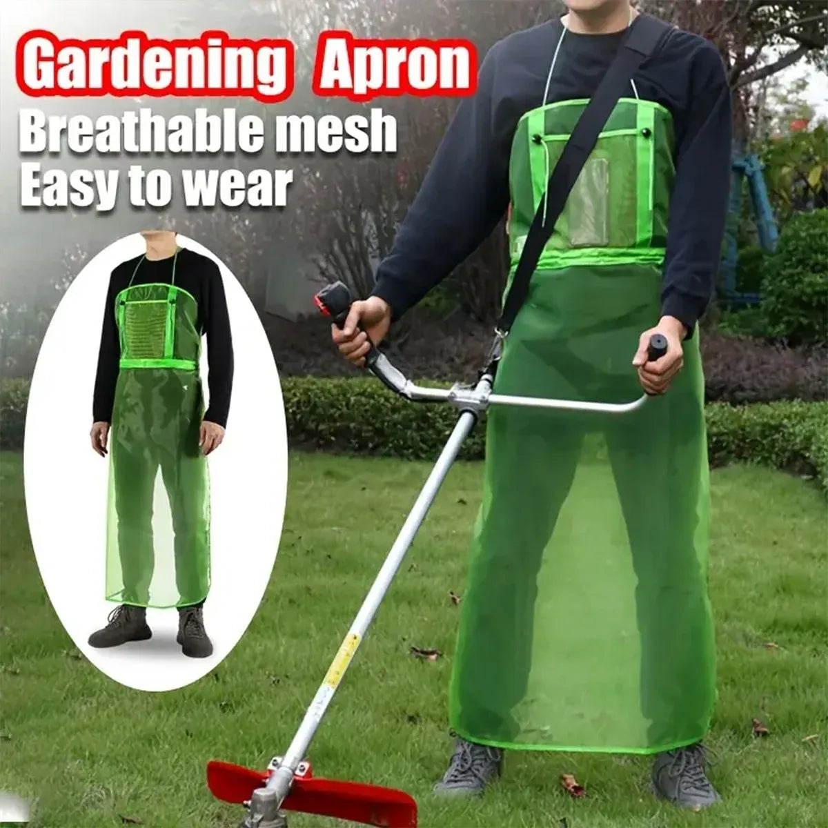 Lawn Mowing Logging Protective Apron Anti-Cut Anti-Splash Waterproof Durable
