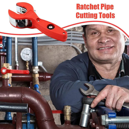 Ratchet Pipe Cutter Quick Pipe Cutting Tool for Metal Pipes Plumbing Repair