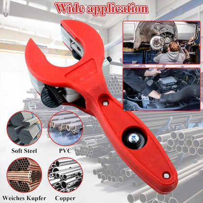 Ratchet Pipe Cutter Quick Pipe Cutting Tool for Metal Pipes Plumbing Repair
