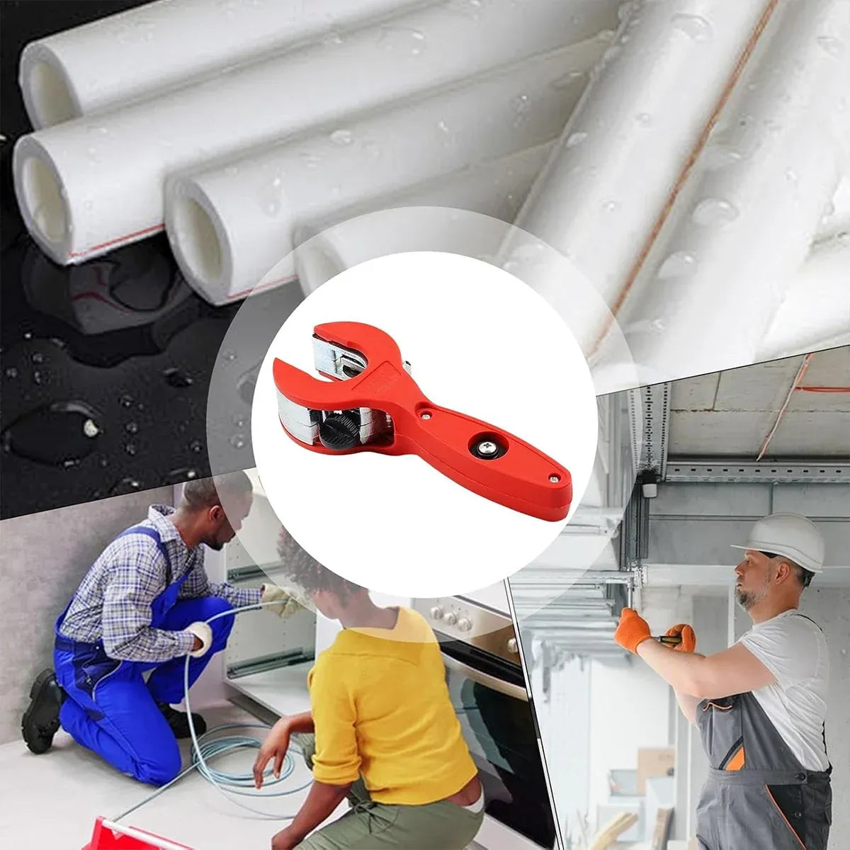 Ratchet Pipe Cutter Quick Pipe Cutting Tool for Metal Pipes Plumbing Repair