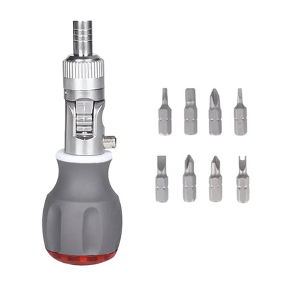 8 in 1 Multi Function Ratchet Screwdriver Durable Chrome Vanadium Steel Repair