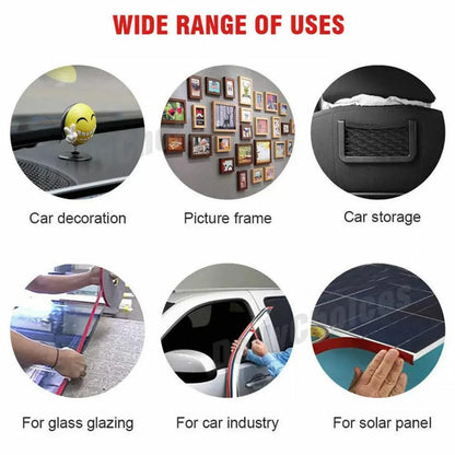 Vehicle 3M Strong Permanent Double Sided Super Sticky Versatile Roll Tape Craft - 15mm