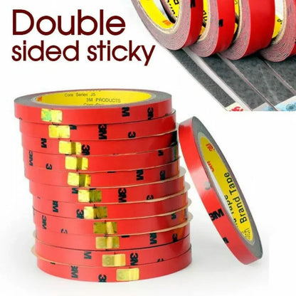 Vehicle 3M Strong Permanent Double Sided Super Sticky Versatile Roll Tape Craft - 8mm