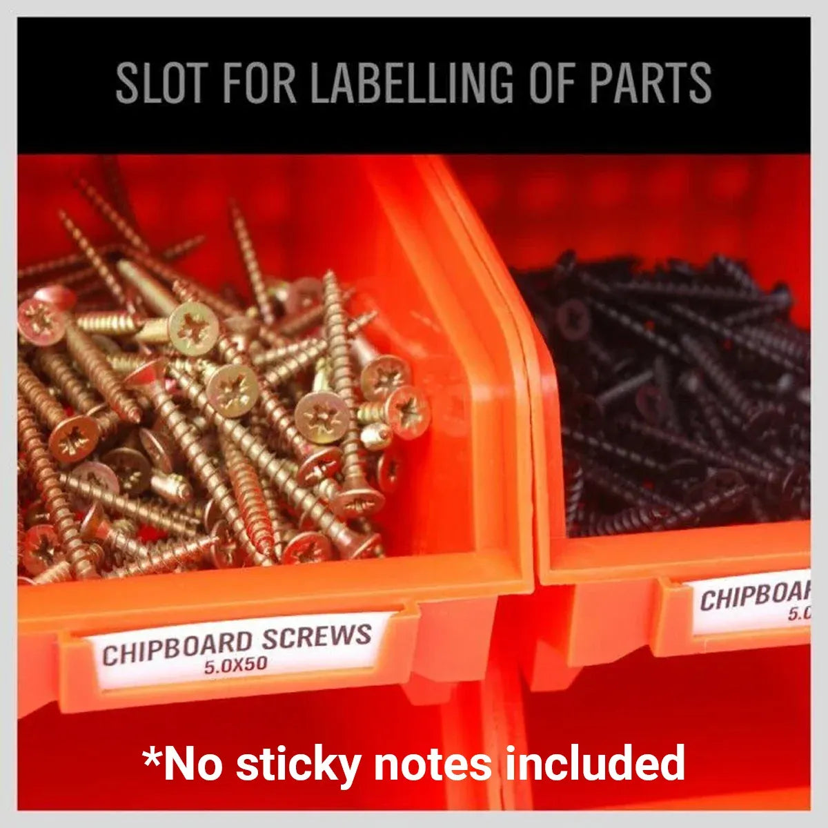 30PCS Wall Mounted Tool Storage Rack Bin Organiser Box for Garage Workshop Use