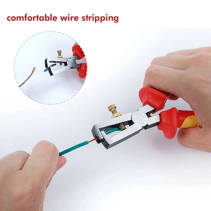 Wire Stripping Pliers Provide Comfortable Grip and Effortless Cutting Durable