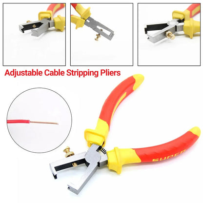 Wire Stripping Pliers Provide Comfortable Grip and Effortless Cutting Durable