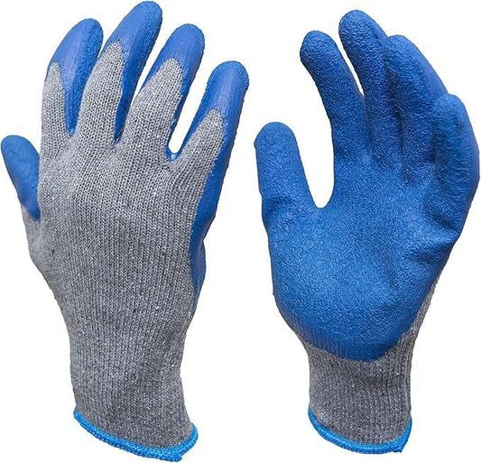12x NITRILE GLOVES General Purpose Work Glove Safety Rubber Coated BULK