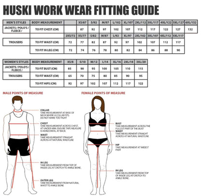 HUSKI Hi Vis Patrol Vest 3M Reflective Tape Safety Workwear High Visibility - Orange