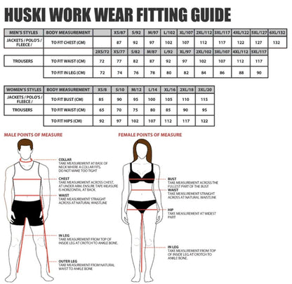 HUSKI Hi Vis Patrol Vest 3M Reflective Tape Safety Workwear High Visibility - Yellow