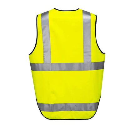 HUSKI Hi Vis Patrol Vest 3M Reflective Tape Safety Workwear High Visibility - Yellow