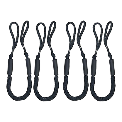 4 Pack Marine Bungee Dock Line Boat Mooring Rope Anchor Cord Stretch