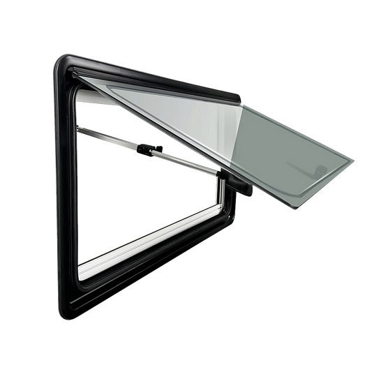RV Caravan Camper Van Hinged Push Out Window Motorhome Exit Window 900mm x 500mm