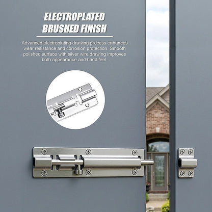 20cm Stainless Steel Sliding Door Lock Latch 10pcs Heavy Duty Security Bolt For Gates