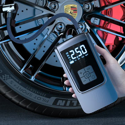 Portable Digital Tire Inflator Pump with LCD Display, Cigarette Lighter Charging, and 150 PSI Max Pressure