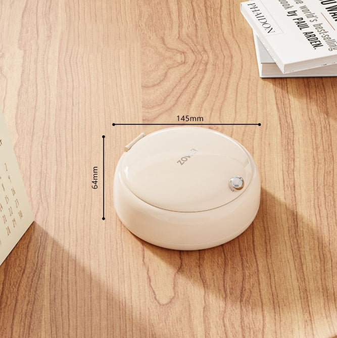 Cream color Modern Portable Sewing Kit - All-in-One Compact Organizer with Magnetic Pin Cushion for Home & Travel