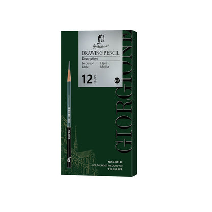 12-Pack HB Graphite Sketching Pencils - Drawing Pencils for Fine Lines, Technical Drawing, Drafting, Sketching and Everyday Writing
