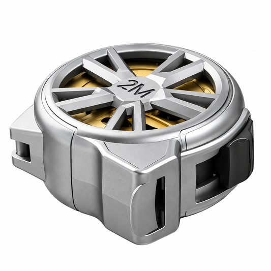 2M Mini Keychain Tape Measure - Compact Zinc Alloy Wheel Design with Stainless Steel Metric Blade, Sliding Lock and Retractable Pocket Measuring Tool