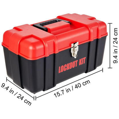 42 PCS Lockout Tagout Kits Electrical Loto Kit for Electrical Risk Removal