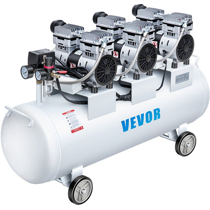 Oil Free Air Compressor Air Compressor Tank 100L 3HP Ultra Silent Inflator