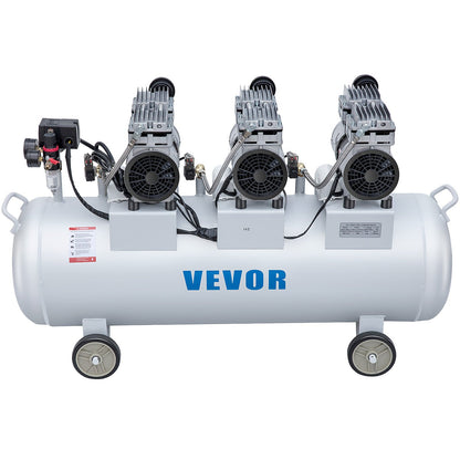 Oil Free Air Compressor Air Compressor Tank 100L 3HP Ultra Silent Inflator