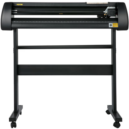 28 Inch Vinyl Cutter Machine With Floor Stand Vinly Sign Cutting Plotter Starter Bundle Kit Software Adjustable Force & Speed