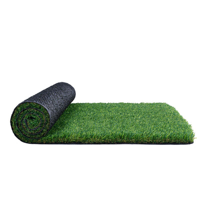 Artifical Grass, 6 x 10 ft Rug Green Turf, 1.38"Fake Door Mat Outdoor Patio Lawn Decoration, Easy to Clean with Drainage Holes, Perfect For Multi-Purpose Home Indoor Entryway Scraper Dog Mats