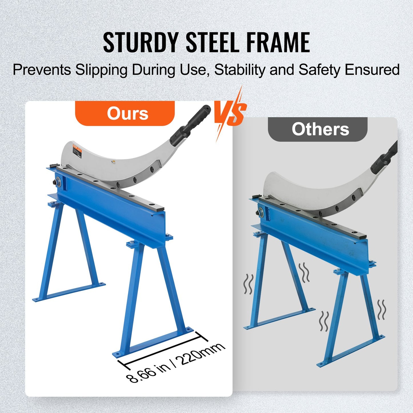 800mm Manual Hand Plate Shear for Metal Sheet Processing, Benchtop Cutter with Q235 Material, for Crafts Thick Steel Crafting, Heavy Duty Roll Press Machine for Builders, DIY Enthusiasts