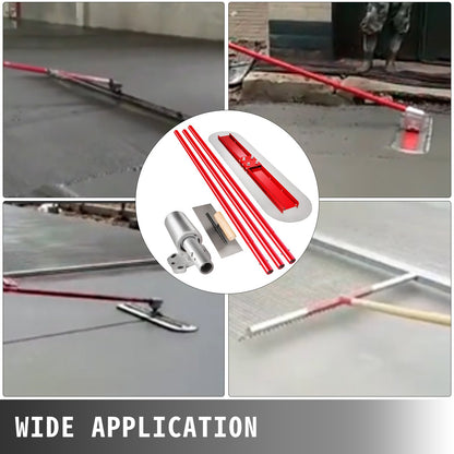VEVOR Bull Float Manganese Steel Concrete Float 1200x300mm Concrete Float Tool Cement Tool Bull Concrete Kit Bull Pool Float Bull Float Handle Bull Float Bracket Concrete Tool Finishing Bull Float