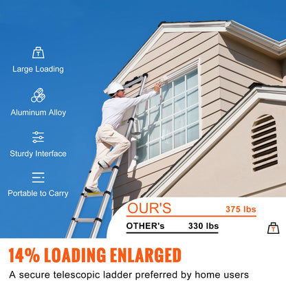 Telescoping Ladder Aluminum Extension Step 3.2 m Multi-purpose Portable