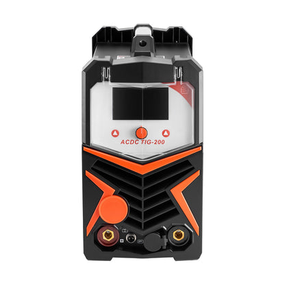 TIG Welder, 200A 6-In-1 Aluminum Welding Machine (LED Display) - AC TIG/DC TIG/AC Pulse TIG/DC Pulse TIG/Spot TIG/MMA(Stick), Electric Welder with Synergic Control IGBT