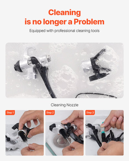 Stand Airless Paint Sprayer, 950W 3000PSI High Efficiency Electric Airless Sprayer With Cart, Fine And Even Painting Effect, Paint Sprayers for Home Interior and Exterior Furniture and Fences
