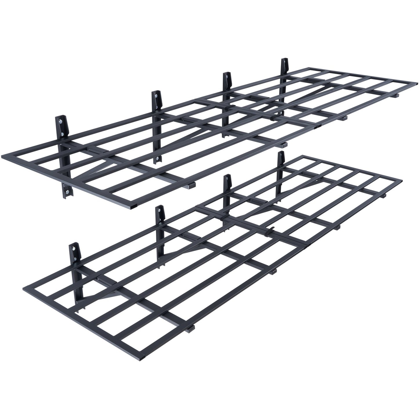 VEVOR 2PCS 72x24in Garage Storage Shelving Wall Mounted Heavy Duty Shelves Rack