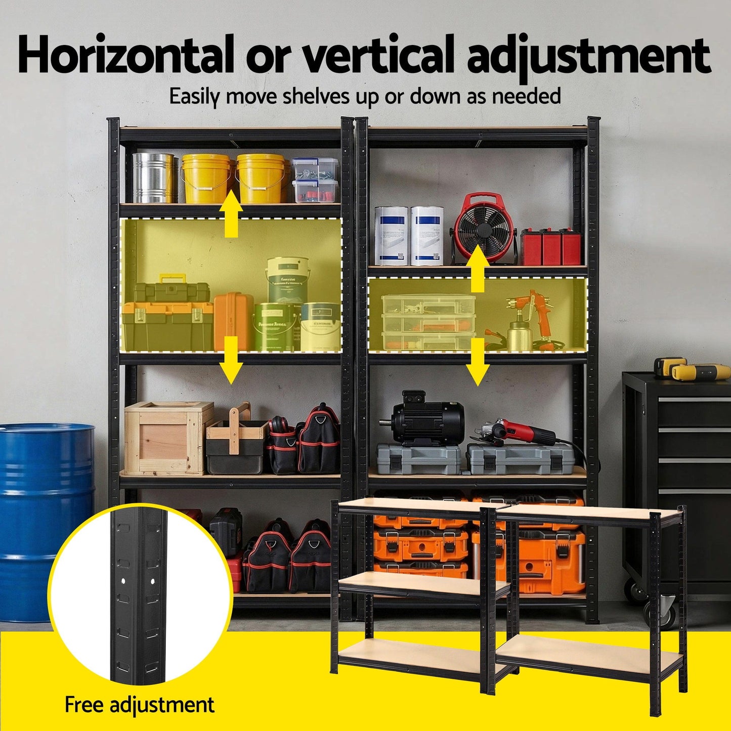 Giantz Garage Shelving 1.5X0.7m Warehouse Shelves Storage Rack Pallet Racking