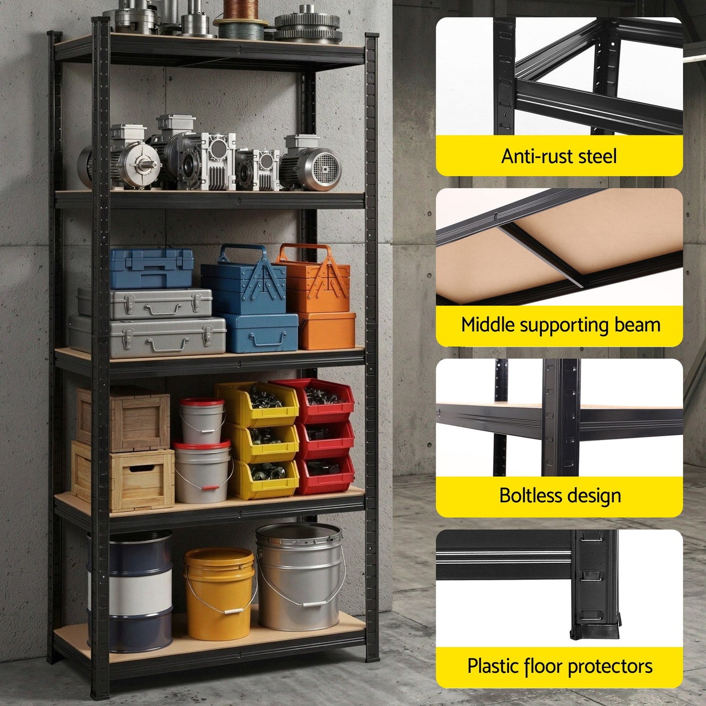 Giantz Garage Shelving 1.5X0.7m Warehouse Shelves Storage Rack Pallet Racking